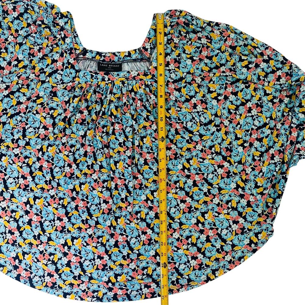 Lane Bryant Top Women's Lane Bryant Size 14/16 Floral Print Flowy Boho Dolman - Picture 8 of 12